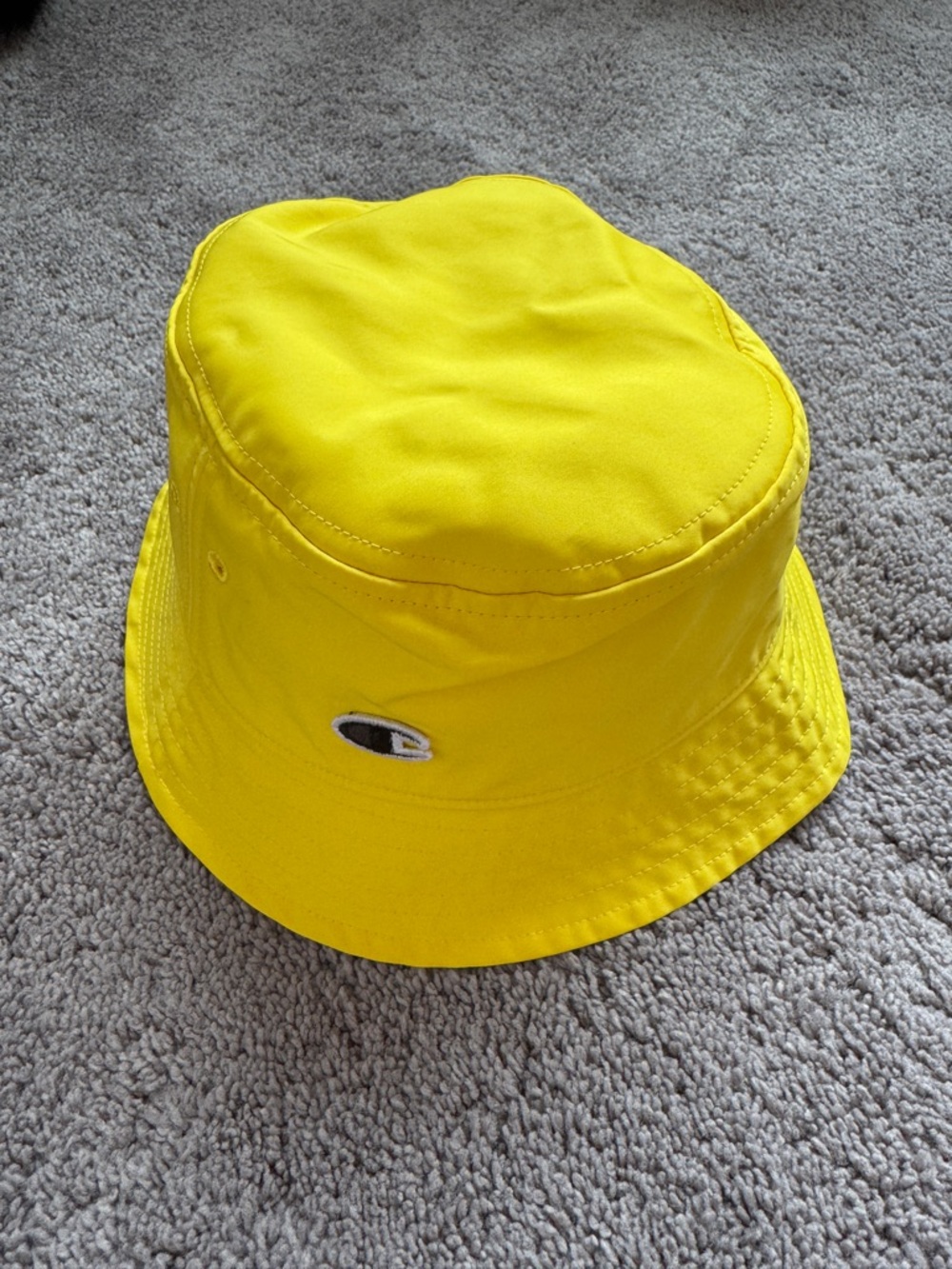 NWOT Champion Rick Owens Bright Yellow Bucket Hat with Size S/M